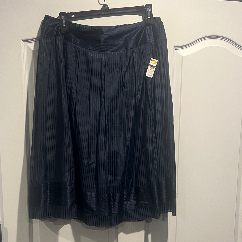 Talbots Navy A-Line Skirt